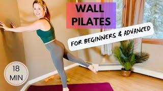 WALL PILATES WORKOUT FOR BEGINNERS OR ADVANCED (ABS AND GLUTES FAT BURN)