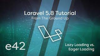 Laravel 5.8 Tutorial From Scratch - e42 - Lazy Loading vs. Eager Loading (Fixing N + 1 Problem)