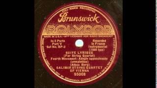 Berg Lyric Suite (Galimir Quartet, c. 1935)