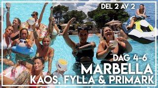 VLOGG 2 MARBELLA | Såhär har ni ALDRIG sett mig haha! | GALENSKAP & PRIMARK | +Yacht | DEL 2 AV 2