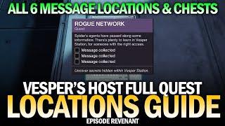 Rogue Network Complete Quest Guide - Vesper's Host Dungeon, All Messages, Chests & Key Locations