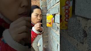 Luna Found a Fake Candy with a Tongue ~mini wood toy-woodworking art skill #shorts #candy