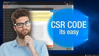 How to generate a CSR code online, fast and easy