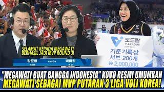 "MEGAWATI BUAT BANGGA INDONESIA" KOVO RESMI UMUMKAN MEGAWATI SEBAGAI MVP PUTARAN 3 LIGA VOLI KOREA!