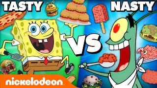 Krusty Krab vs. Chum Bucket: Whose Food Is Tastier?  | SpongeBob | Nicktoons