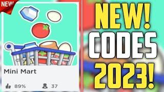 FUTURE CODES!! | *NEW* ROBLOX MINI MART CODES 2023!