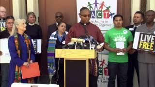 Rev. Michael-Ray Mathews Opens the Press Conference