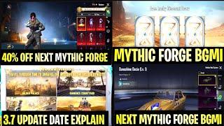 Biggest Changes Next Mythic Forge 40% Offer | Bgmi 3.7 Update Here | 3.7 Free theme Lobby Completed