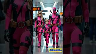 Deadpool Family Cosplay#shorts #short #marvel #deadpool