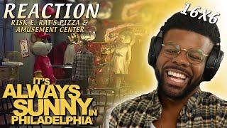 ITS ALWAYS SUNNY 16x6 REACTION Risk E. Rat’s Pizza & Amusement Center