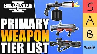 What's the BEST Primary Weapon in Helldivers 2? Tier List