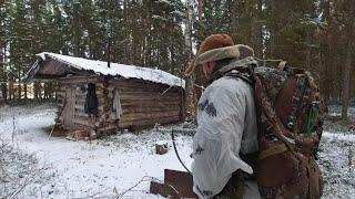 ИЗБУШКА С СЮРПРИЗОМ. ПОХОД К ИЗБУШКЕ. ЧТО Я ОСТАВИЛ В ИЗБЕ. ОХОТА В КАРЕЛИИ. ПОХОД В ЛЕС. ЧЬИ СЛЕДЫ?