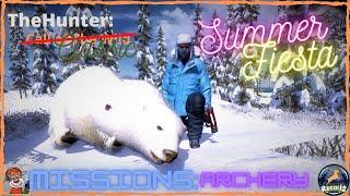 TheHunter Classic | Summer Fiesta Missions | Laura's Archery Missions Including a BIG Polar Bear!