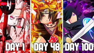 Spending 100 Days as the LEGENDARY UCHIHAS in Shindo Life - Roblox