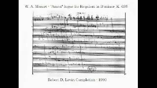 W.A. Mozart - Requiem "Amen" fugue sketch and 5 completions