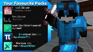 Using YOUR Favourite Hypixel Bedwars Texture Packs!!