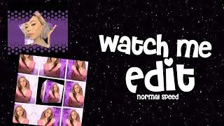 Watch me edit on video star (normal speed)