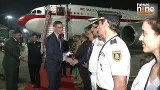 Spanish PM Pedro Sanchez, Wife Begoña Gómez Arrive at Vadodara Airport | News9