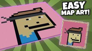 HOW TO MAKE EASY MAP ART OF ANYTHING IN MINECRAFT!!!!