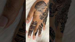 Part 4/4 Floral Henna Design using black henna | HennabyKarisma #henna #mehndi #satisfying #black