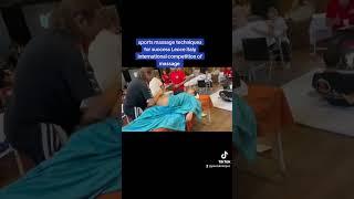 1 day 1.massage session international competition of massage techniques in lecce Italy