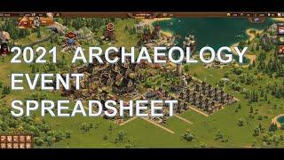 2021 Archaeology Event Spreadsheet (Forge of Empires)
