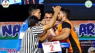  DENIC (MIZORAM) VS SACHIN GOYAL  (M.P.) ALL  arm wrestling matchs