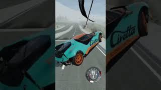 ПЕРЕЛЕТИТ ЛИ 3-Х КОЛЕСНАЯ МАШИНА СЛОМАННЫЙ МОСТ? BeamNG Drive #shorts