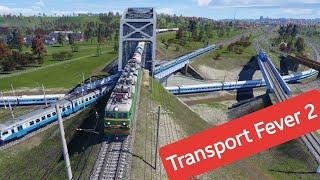 Харьков,железнодорожная 3-х уровневая развязка в Transport Fever 2, Charkow 3 railway bridges