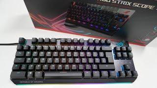 Unboxing ASUS ROG Strix Scope TKL Deluxe Wired Mechanical RGB Gaming Keyboard