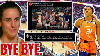 Dijonai Carrington gets DRAGGED as Connecticut Sun MELTDOWN in WNBA Playoff Elimination Loss!