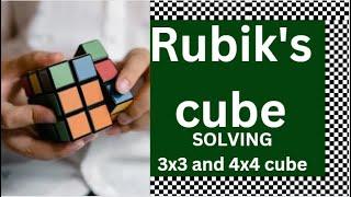 3*3 & 4*4 rubiks cube solving by Soumya (Ayush)