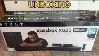 BOULT Bassbox X625 5.1ch Dolby Digital Audio Soundbar UNBOXING | Boult 625W Surround Home Theatre