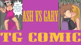 Ash Vs Gary || Pokemon || Tg Comic || Male To Female TransFormation || Boy to Girl