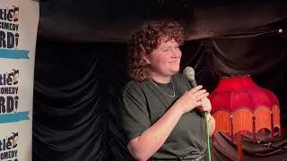 Caitlin Powell at the first London heat of the Chortle Student Comedy Award 2024