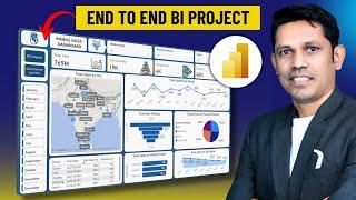 Power BI Dashboard End to End Project with DAX Formula for Beginners 2025 - (Practice file included)