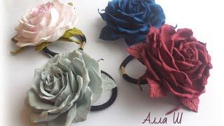 МК Розы из фоамирана на резинке, простой способ МК.DIY FOAM FLOWERS