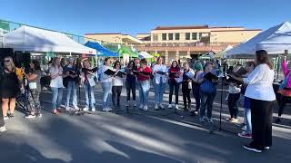 Angeles Chorale Singers Perform the National Anthem for the Run of the Stars 5K 10.15.23