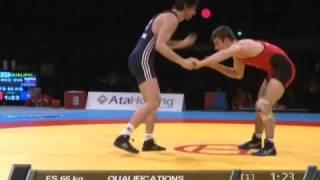 66 kg. Dejan Mitrov (MKD) vs Jakub Kacenak (SVK), European Championship, Dortmund 2011