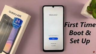 First Time Boot & Set Up Of Samsung Galaxy A05