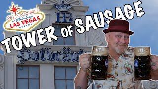 A STACK of SAUSAGE and LITER of BEER?! | Hofbrauhaus Las Vegas