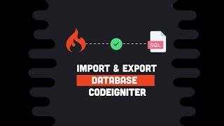 Import & Export Databse in Codeigniter with Jquery