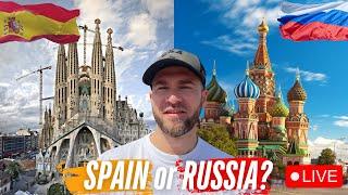 Comparing BARCELONA and St. PETERSBURG, Pro's and Con's 