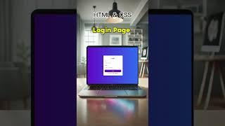 How to Create a Login Page in HTML & CSS | Beginner Tutorial  #coding #programming #csswebsite