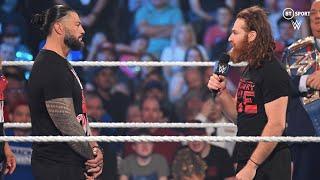 Plot Twist Moment! Roman Reigns gives Sami Zayn a new T-Shirt!  WWE SmackDown, September 23 2022