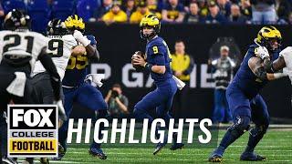 No. 2 Michigan vs Purdue Highlights | Big Ten Championship | CFB on FOX