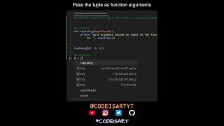 Pass the tuple as function arguments in Python | Python Examples | Python Coding Tutorial