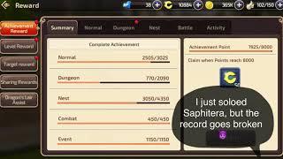 Mini video on soloing Saphitera, Sea Dragon Stage 6 (no action vid because record goes broken )