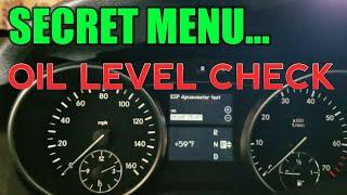 Mercedes OIL Level Check Via Secret Menu | iRepair Autos