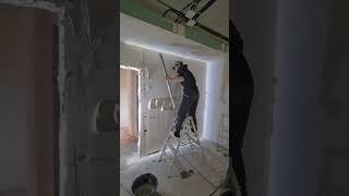 До/После Шпаклевка под лампу Лосева правилом ( склейка прошлых видео) #малярныеработы #ремонтсочи